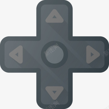 游戏控制器视频游戏4线性颜色图标图标
