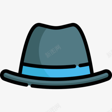帽子服装款式线条颜色图标图标