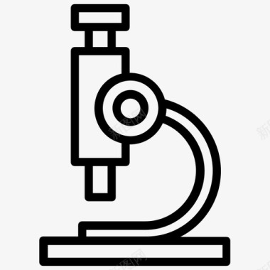 显微镜实验室设备实验室图标图标