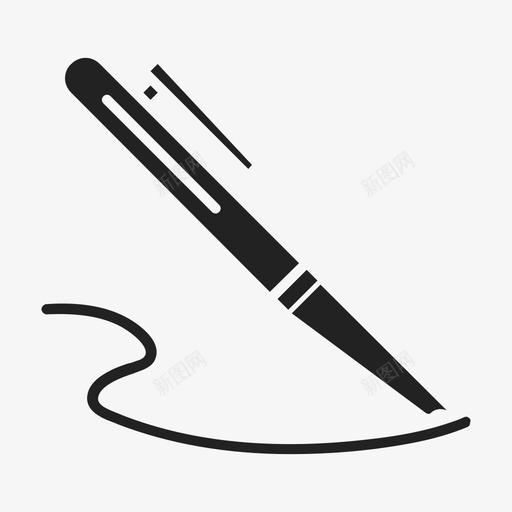 笔教育办公用品图标svg_新图网 https://ixintu.com 书写 写作 办公用品 教育 笔 铅笔