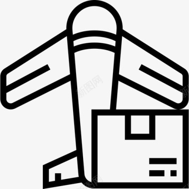 航空邮件邮政直邮图标图标