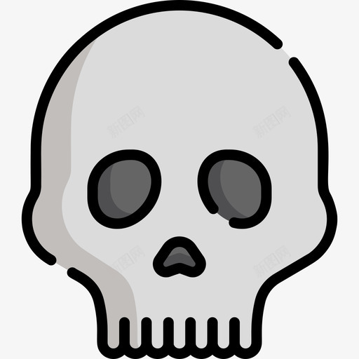 头骨whatsapp笑脸2线性颜色图标svg_新图网 https://ixintu.com whatsapp笑脸2 头骨 线性颜色