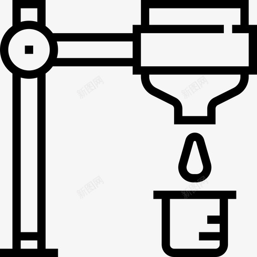 烧瓶化学9线性图标svg_新图网 https://ixintu.com 化学9 烧瓶 线性