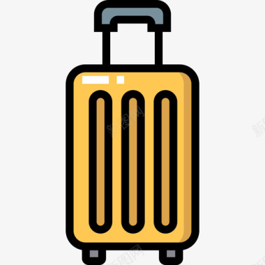 旅行箱旅行2线性颜色图标图标