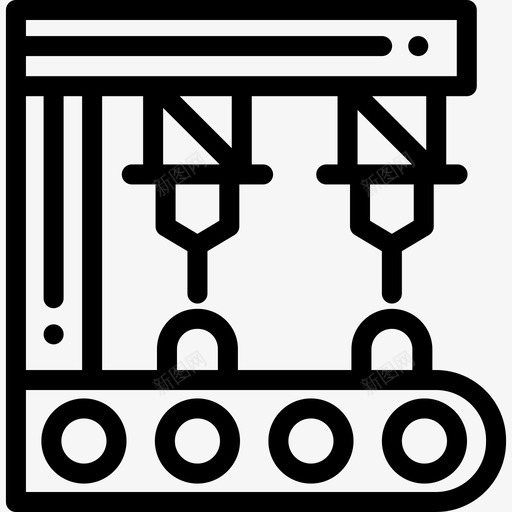 工业机器人制造7线性图标svg_新图网 https://ixintu.com 制造7 工业机器人 线性