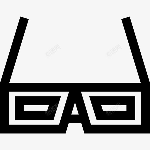 3d眼镜娱乐6线性图标svg_新图网 https://ixintu.com 3d眼镜 娱乐6 线性