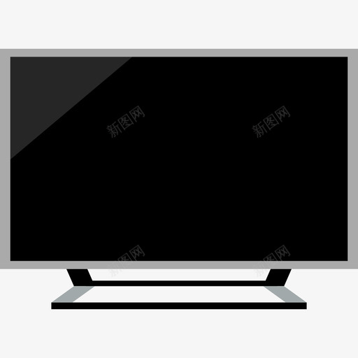 电视技术和设备2平面图标svg_新图网 https://ixintu.com 平面 技术和设备2 电视