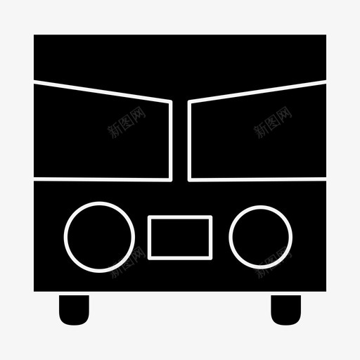 巴士学校公共交通车辆图标svg_新图网 https://ixintu.com 公共交通 学校标志 巴士学校 车辆