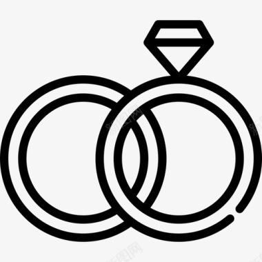 戒指结婚20枚直系图标图标
