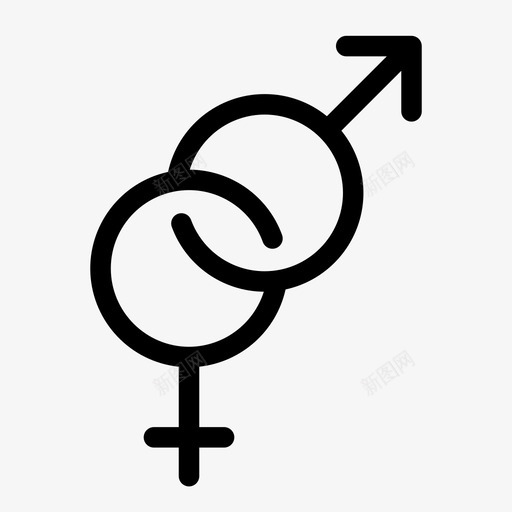 性别女性性图标svg_新图网 https://ixintu.com 医疗 女性 性 性别