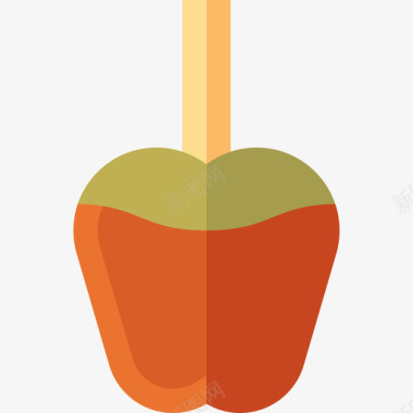 焦糖苹果秋季11扁平图标图标