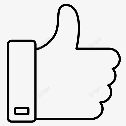 竖起大拇指比如投票图标svg_新图网 https://ixintu.com 商业策略 投票 比如 竖起大拇指
