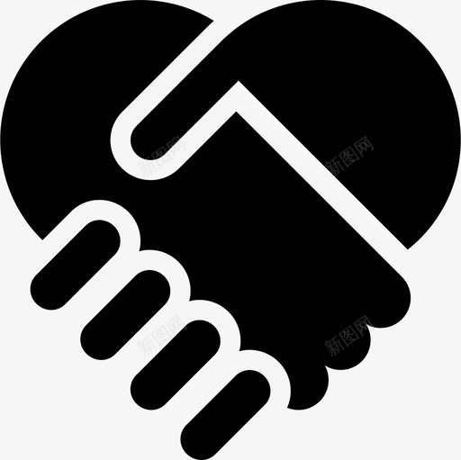 伙伴关系交易握手图标svg_新图网 https://ixintu.com 交易 人道协调厅人道主义图标v02 伙伴关系 握手