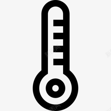 温度计健康线性图标图标