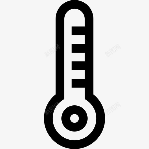 温度计健康线性图标svg_新图网 https://ixintu.com 健康 温度计 线性