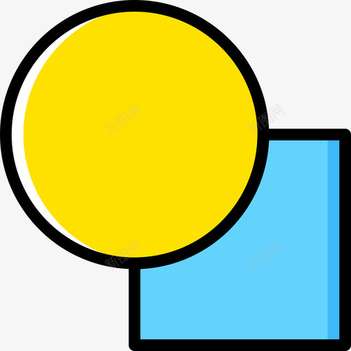 几何33黄色图标svg_新图网 https://ixintu.com 几何 设计33 黄色