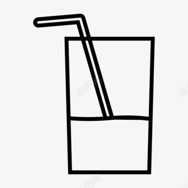 饮料杯子冰图标图标