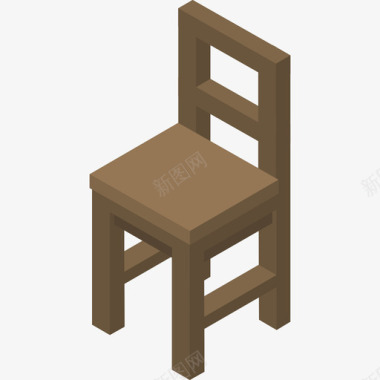 椅子家具34扁平图标图标