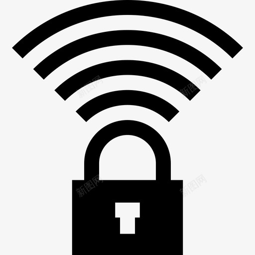 Wifi互联网安全9已填充图标svg_新图网 https://ixintu.com Wifi 互联网安全9 已填充