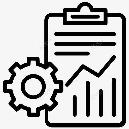 报表分析数据分析图标svg_新图网 https://ixintu.com 分析 分析数据 剪贴板 声誉管理行图标 报表 统计 项目管理