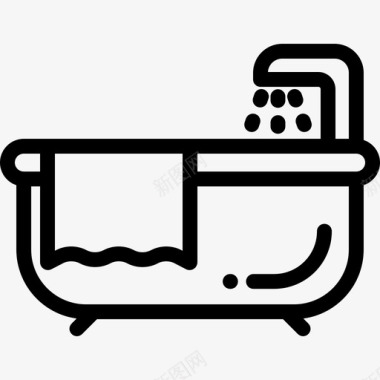 浴室浴室用品2直线型图标图标
