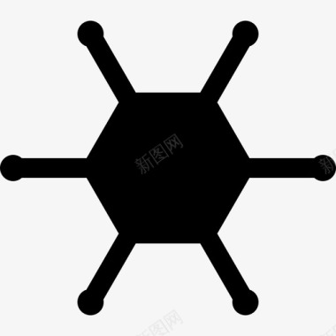 病毒网络犯罪3填充图标图标