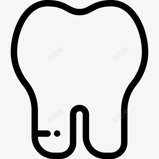 牙齿医学院3号直线型图标svg_新图网 https://ixintu.com 医学院3号 牙齿 直线型