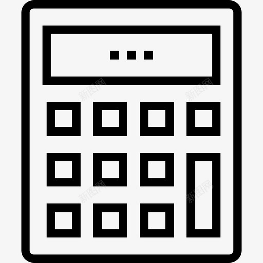 计算器项目管理4线性图标svg_新图网 https://ixintu.com 线性 计算器 项目管理4