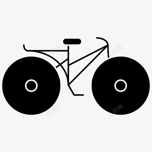 自行车日常用品图标svg_新图网 https://ixintu.com 日常用品 自行车