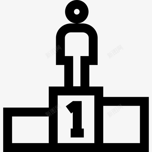 讲台人力资源18直线型图标svg_新图网 https://ixintu.com 人力资源18 直线型 讲台