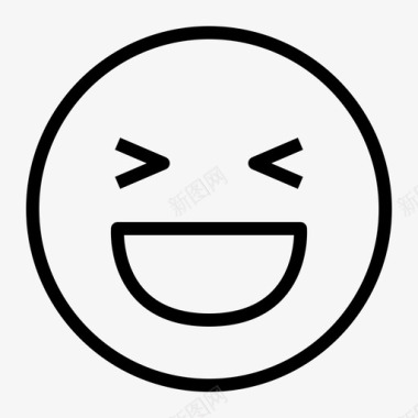 开心表情笑图标图标