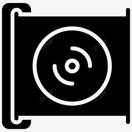 光盘cd播放器dvd光盘图标svg_新图网 https://ixintu.com cd播放器 dvd光盘 dvd播放器 光盘 技术字形图标 音乐播放器