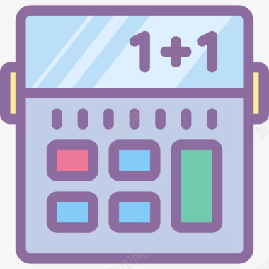 计算器货币19线性颜色图标图标