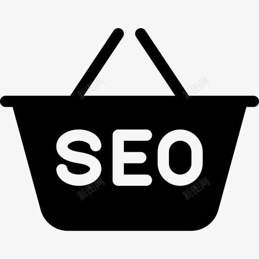 购物篮seo46已填充图标svg_新图网 https://ixintu.com seo46 已填充 购物篮