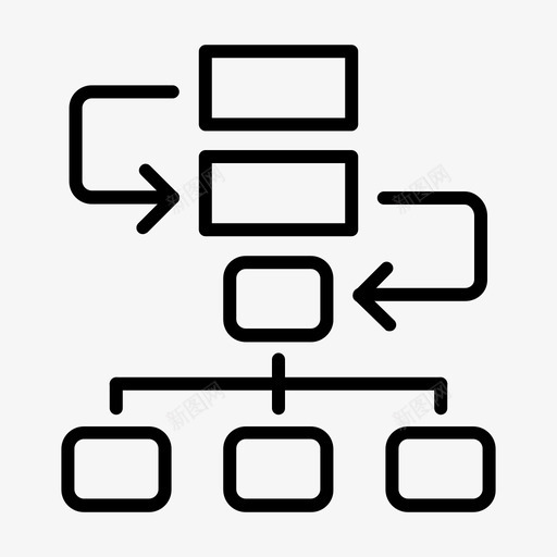 算法流程图计划方案图标svg_新图网 https://ixintu.com 图表轮廓笔划 工作流 流程图 算法 结构 计划方案 计划项目