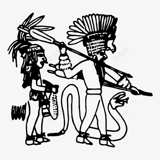 玛雅古代阿兹特克图标svg_新图网 https://ixintu.com 上帝 印加 古代 玛雅 阿兹特克