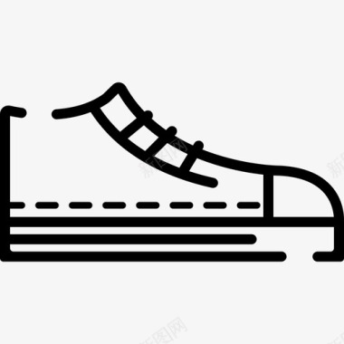 运动鞋溜冰鞋6直线型图标图标