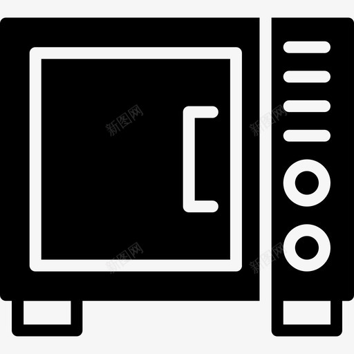 微波炉家庭6填充图标svg_新图网 https://ixintu.com 填充 家庭6 微波炉