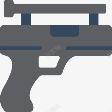 枪武器4扁平图标图标