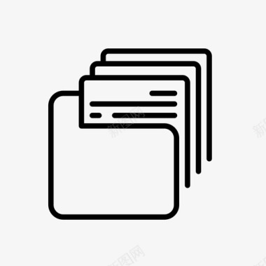 文档文件夹信函图标图标