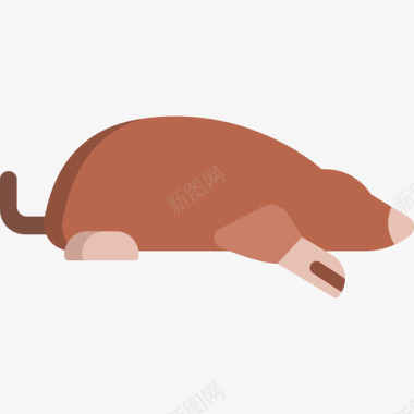 鼹鼠动物27扁平图标图标