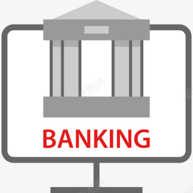 网上银行商业和创业公司3持平图标图标