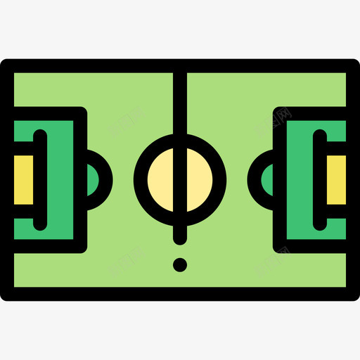 足球场巴西线性颜色图标svg_新图网 https://ixintu.com 巴西 线性颜色 足球场