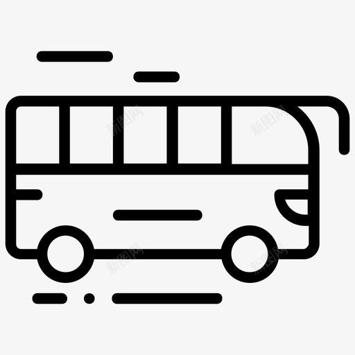 巴士巴士服务城市巴士图标svg_新图网 https://ixintu.com 地铁巴士 城市巴士 巴士 巴士服务 旅游巴士 速度相关的线路图标