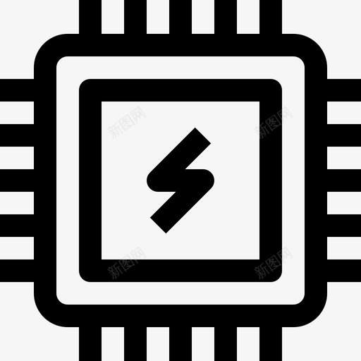 微型芯片技术和设备线性图标svg_新图网 https://ixintu.com 微型芯片 技术和设备 线性