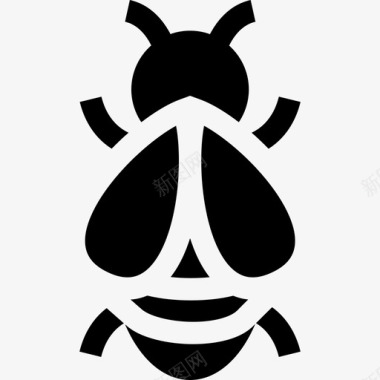 蜜蜂自然17填充图标图标