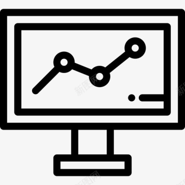 增长seo开发5线性图标图标