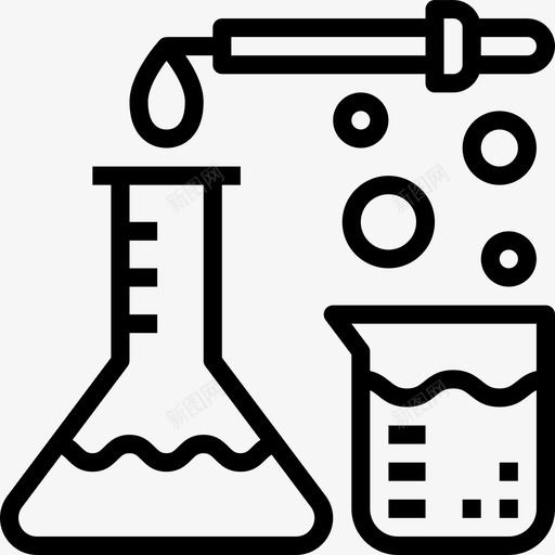 化学茎线状图标svg_新图网 https://ixintu.com 化学 线状 茎