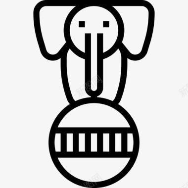 大象马戏团30直系图标图标