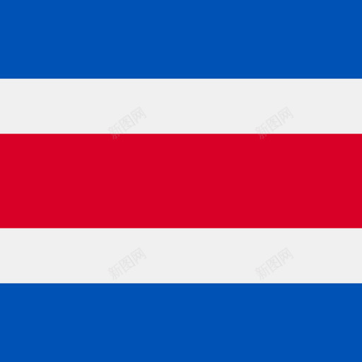 哥斯达黎加方形国家简单旗帜图标svg_新图网 https://ixintu.com 哥斯达黎加 方形国家简单旗帜